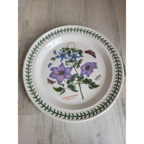 Portmeirion Botanic Garden 10" Virgins Bower dinner plate‎ - Picture 1 of 7